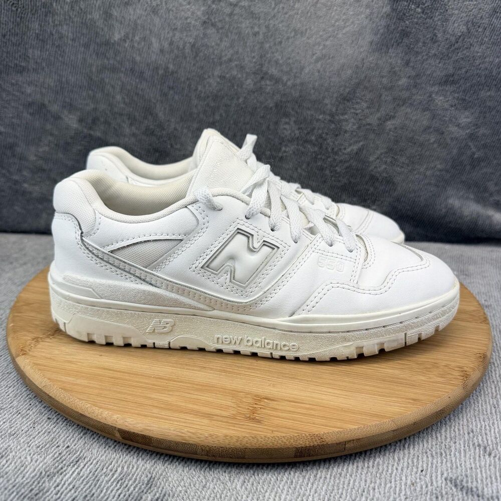New Balance 550 RG3 Shoes Boys Size 6 White Leather Athletic Sneakers GSB550WW